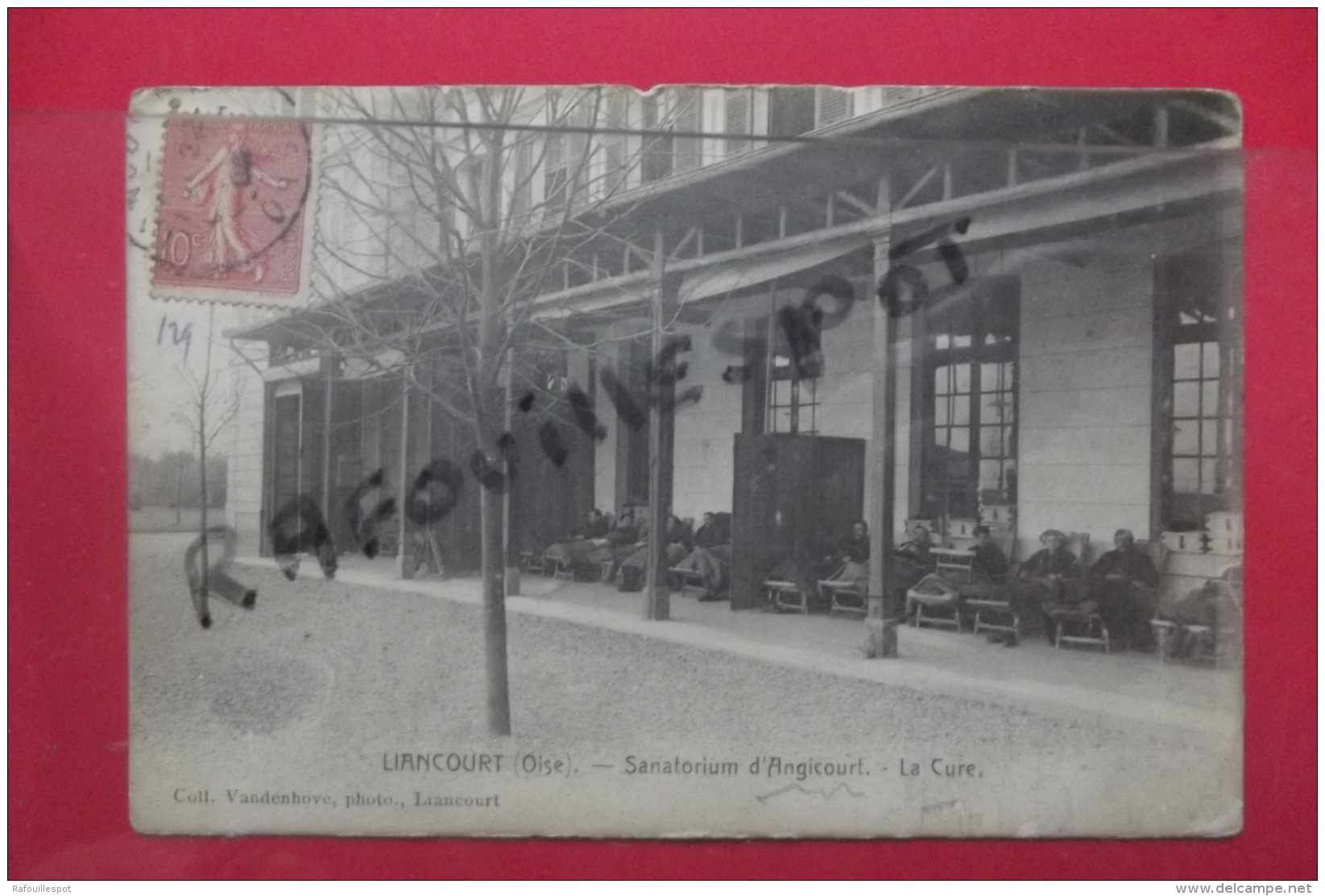 Cp  Liancourt Sanatorium D'angicourt La Cure Animé - Liancourt