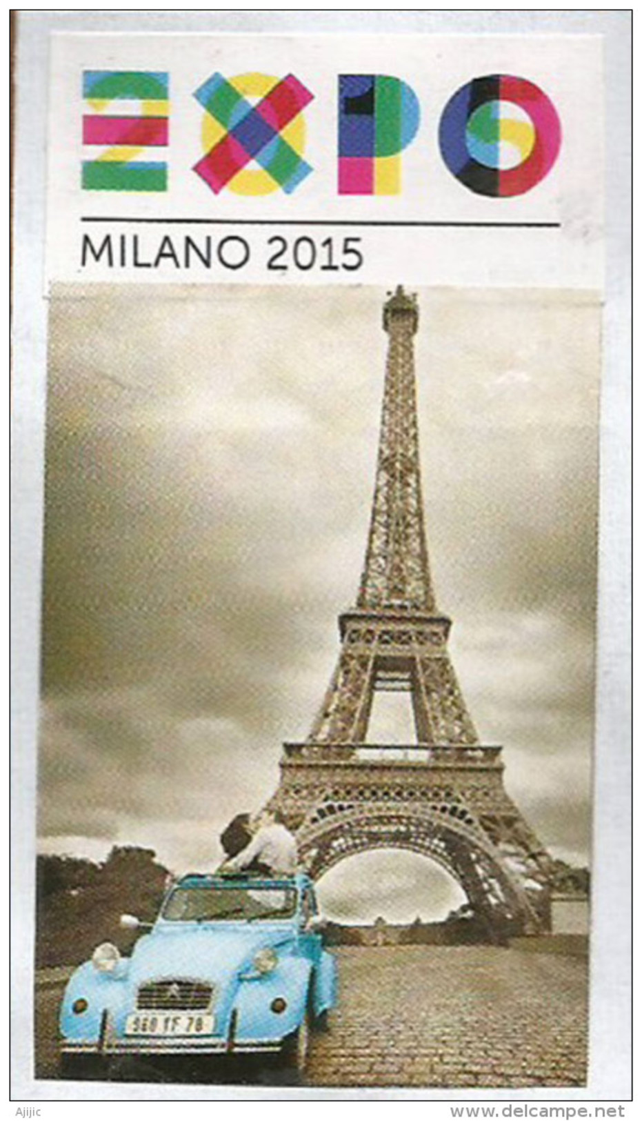 FRANCE. UNIVERSAL EXPO MILANO 2015, Letter From Pavilion FRANCE With Official Stamps Eiffel Tower + EXPO - Briefe U. Dokumente