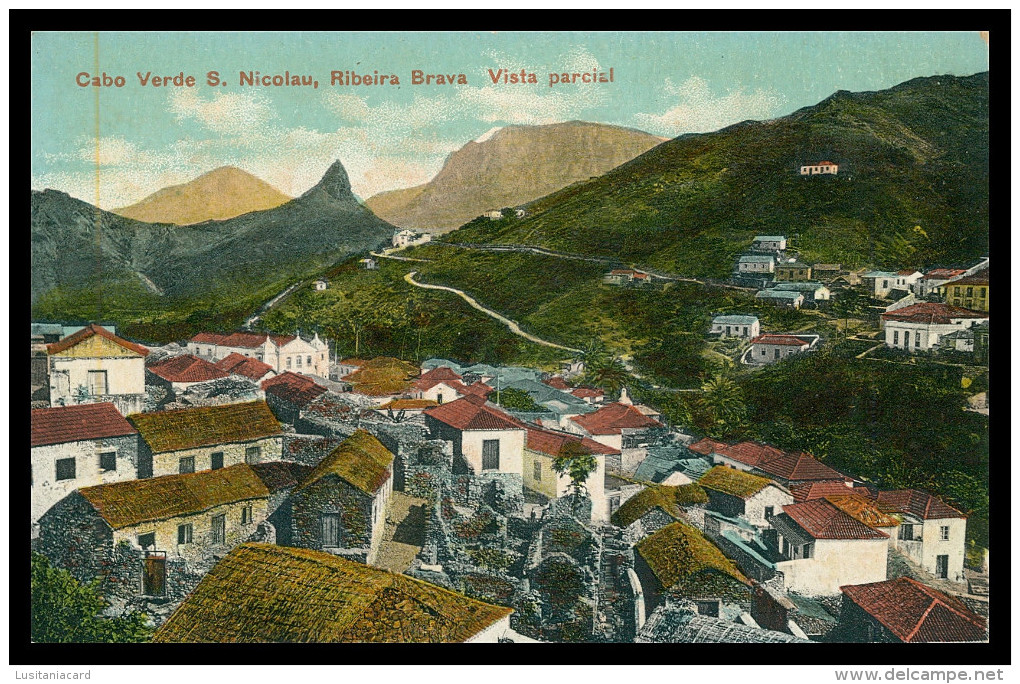 S. NICOLAU - RIBEIRA BRAVA - Vista Parcial  Carte Postale - Cap Vert