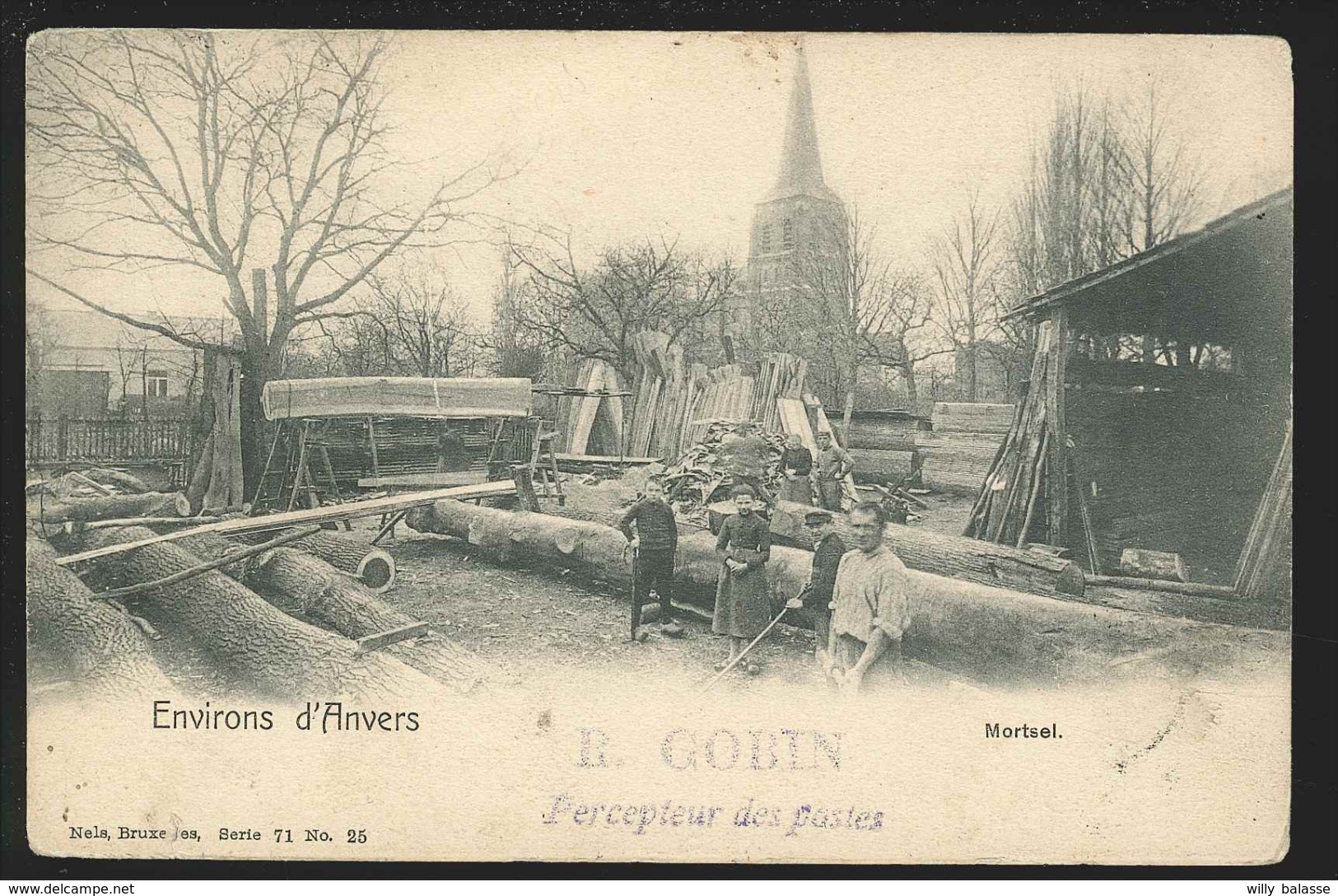 +++ CPA - Environs D'Anvers - MORTSEL - Scierie - Nels  Série 71 N° 25  // - Mortsel