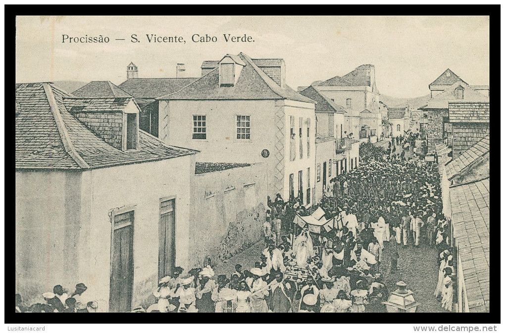 SÃO VICENTE - ROMARIAS - Procissão   Carte Postale - Cap Vert