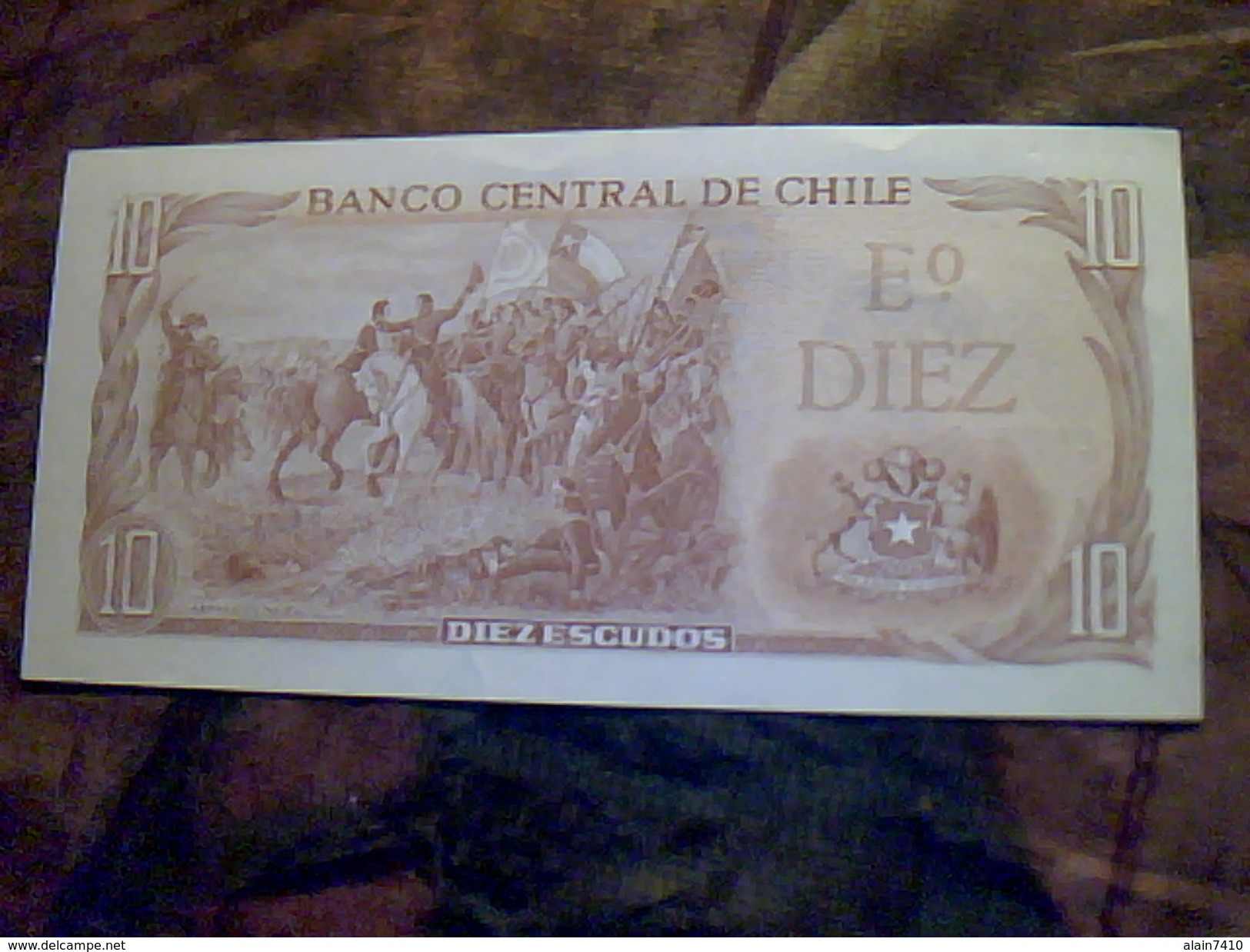 Billet De Banque Du Chili De 10 Escudos SUP - Chili