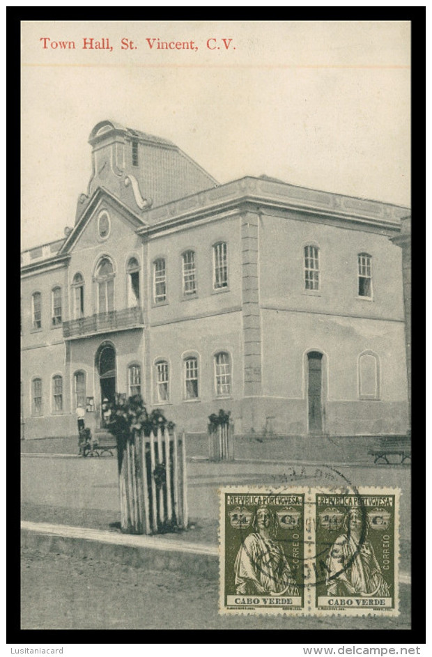 SÃO VICENTE - Town Hall   (Ed. Nicol & Percy)   Carte Postale - Cap Vert