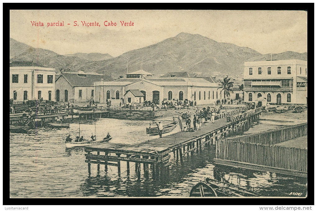 SÃO VICENTE- Vista Parcial ( Ed. Giuseppe Frusoni )  Carte Postale - Cape Verde