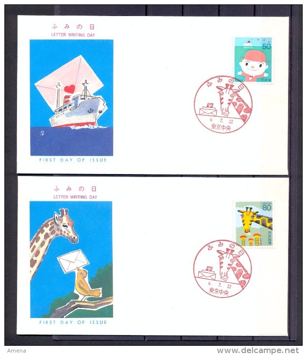 Japon/Japan 1994 - FDC - Letter Writing Day - Storia Postale