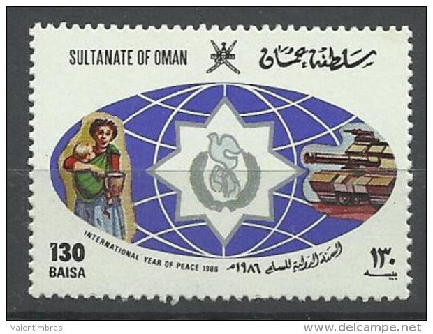 Paix Dans Le Monde Colombe   Oman   YT  282   ** MNH - Oman