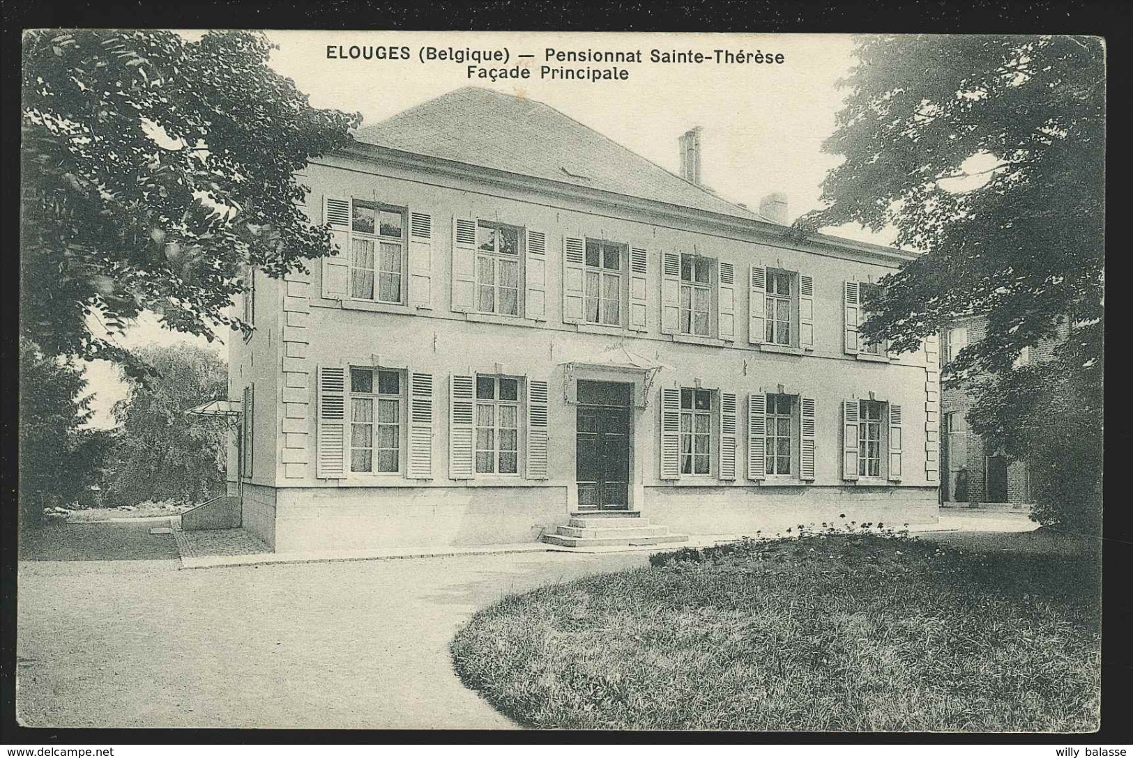 +++ CPA - ELOUGES - Pensionnat Ste Thérèse - Façade Principale   // - Dour