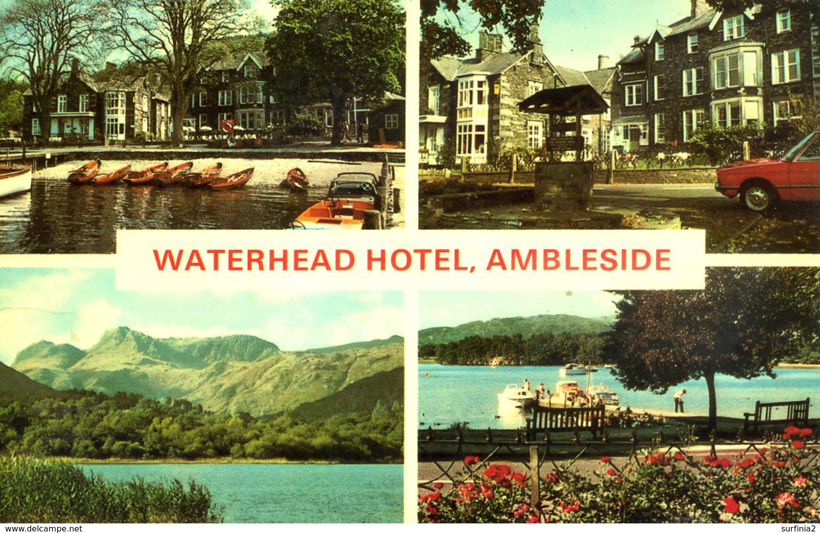 CUMBRIA - AMBLESIDE - WATERHEAD HOTEL - 2 DIFFERENT CARDS  Cu1153/54 - Ambleside