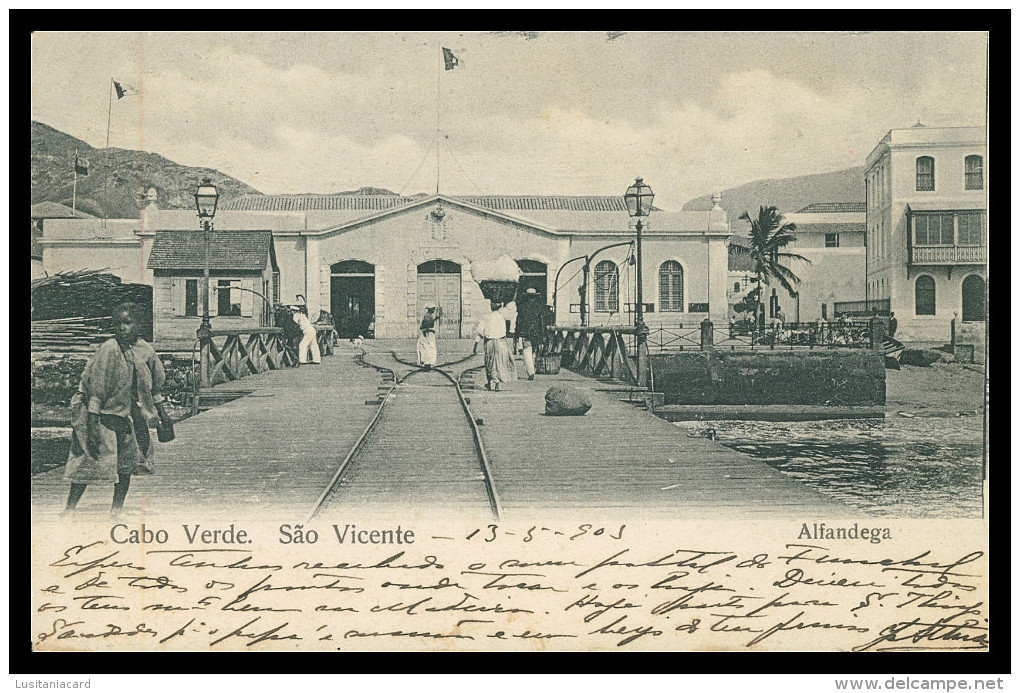 SÃO VICENTE-  Alfandega   Carte Postale - Cap Vert
