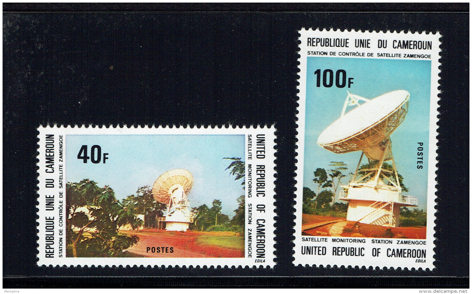 1975   Station De Contrôle Satellite Zamengoe ** - Kamerun (1960-...)