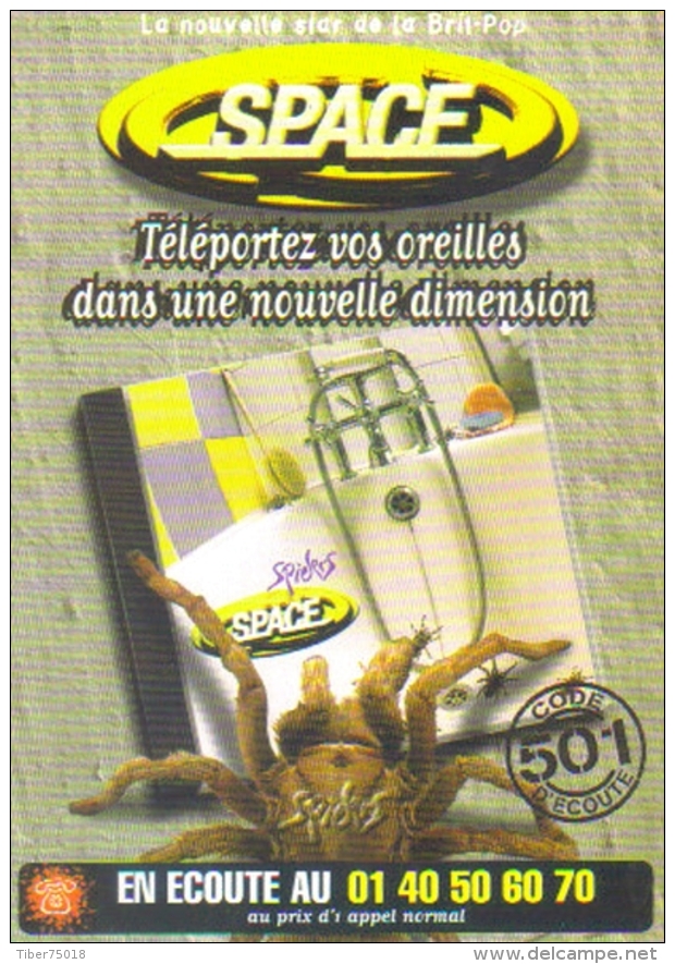 Carte Postale édition "Promocartes" - Space - Nouvel Album Spiders (araignée) La Nouvelle Star De La Brit-Pop - Publicité