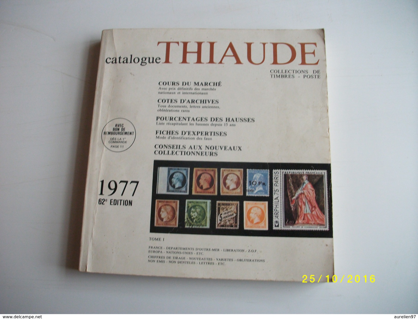 Catalogue THIAUDE 1977 TTBE - Francia