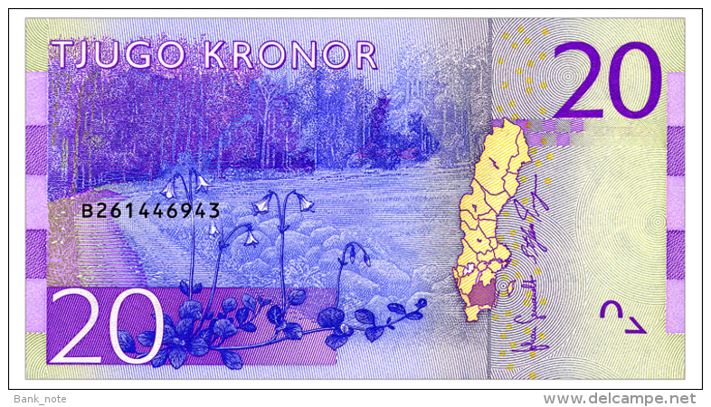 SWEDEN 20 KRONOR ND(2015) Pick 69 Unc - Sweden