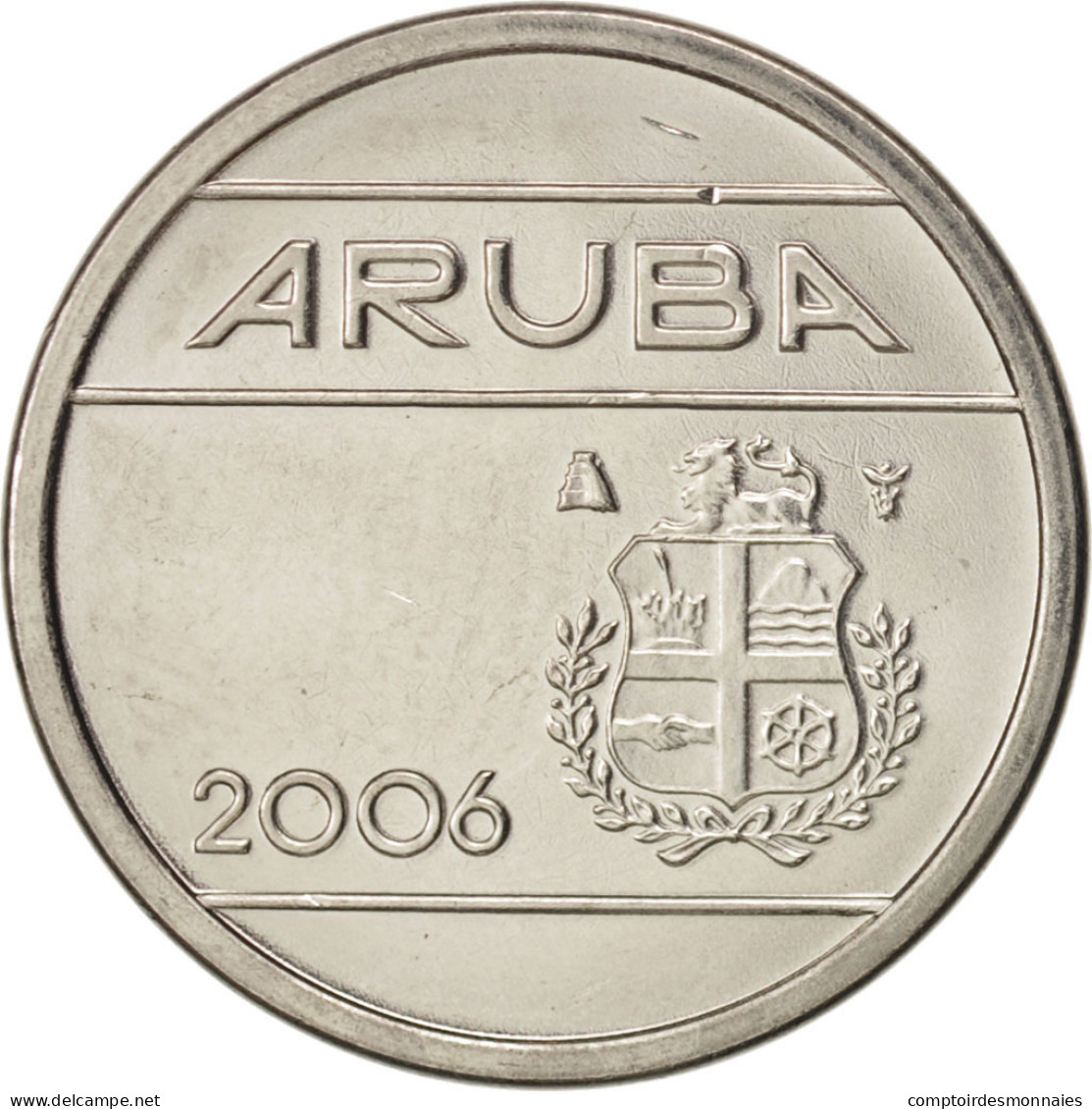 Monnaie, Aruba, Beatrix, 5 Cents, 2006, Utrecht, FDC, Nickel Bonded Steel, KM:1 - Aruba