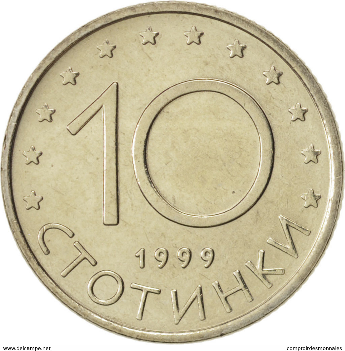 Monnaie, Bulgarie, 10 Stotinki, 1999, Sofia, SPL+, Copper-Nickel-Zinc, KM:240 - Bulgaria