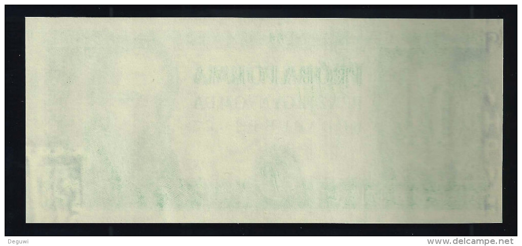 Test Note "PROBAFORMA 01",  Grün, Eins. Druck, RRRRR, UNC -, 164 X 70 Mm. Intaglio - Hungary