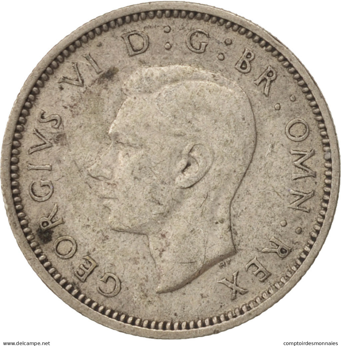 Monnaie, Grande-Bretagne, George VI, 6 Pence, 1942, TB+, Argent, KM:852 - H. 6 Pence