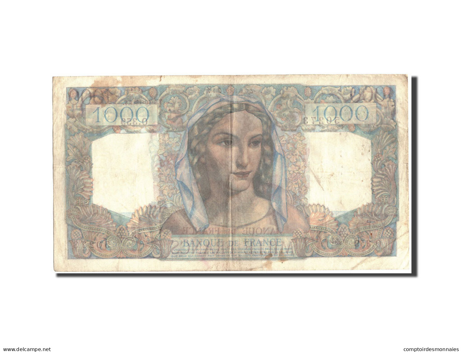 Billet, France, 1000 Francs, 1 000 F 1945-1950 ''Minerve Et Hercule'', 1946 - 1 000 F 1945-1950 ''Minerve Et Hercule''