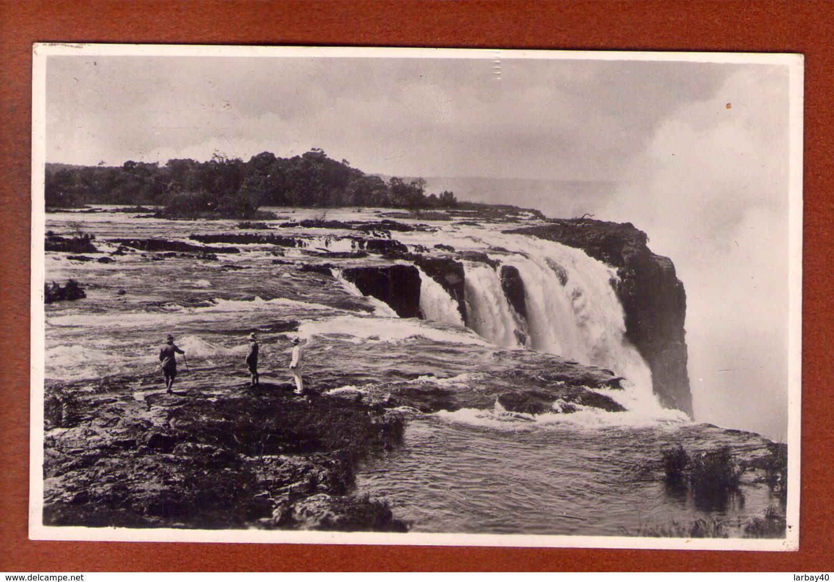 1 Cpa VICTORIA FALLS THE RAPIDS ABOVE THE MAIN FALLS AS SEEN FROM CATARACT ISLAND - Mozambico