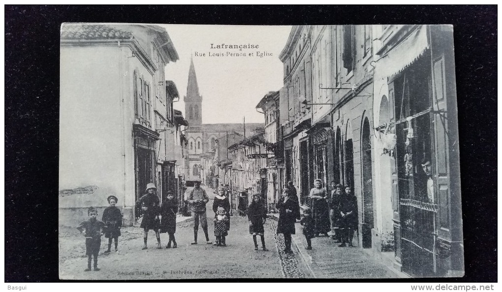 CPA D82 Lafrancaise Rue Louis Pernon - Lafrancaise