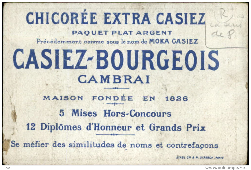 EPIPHANIE - GALETTE DES ROIS - fève - Lot de 8 Chromos - Chicorée CASIEZ-BOURGEOIS - CAMBRAI