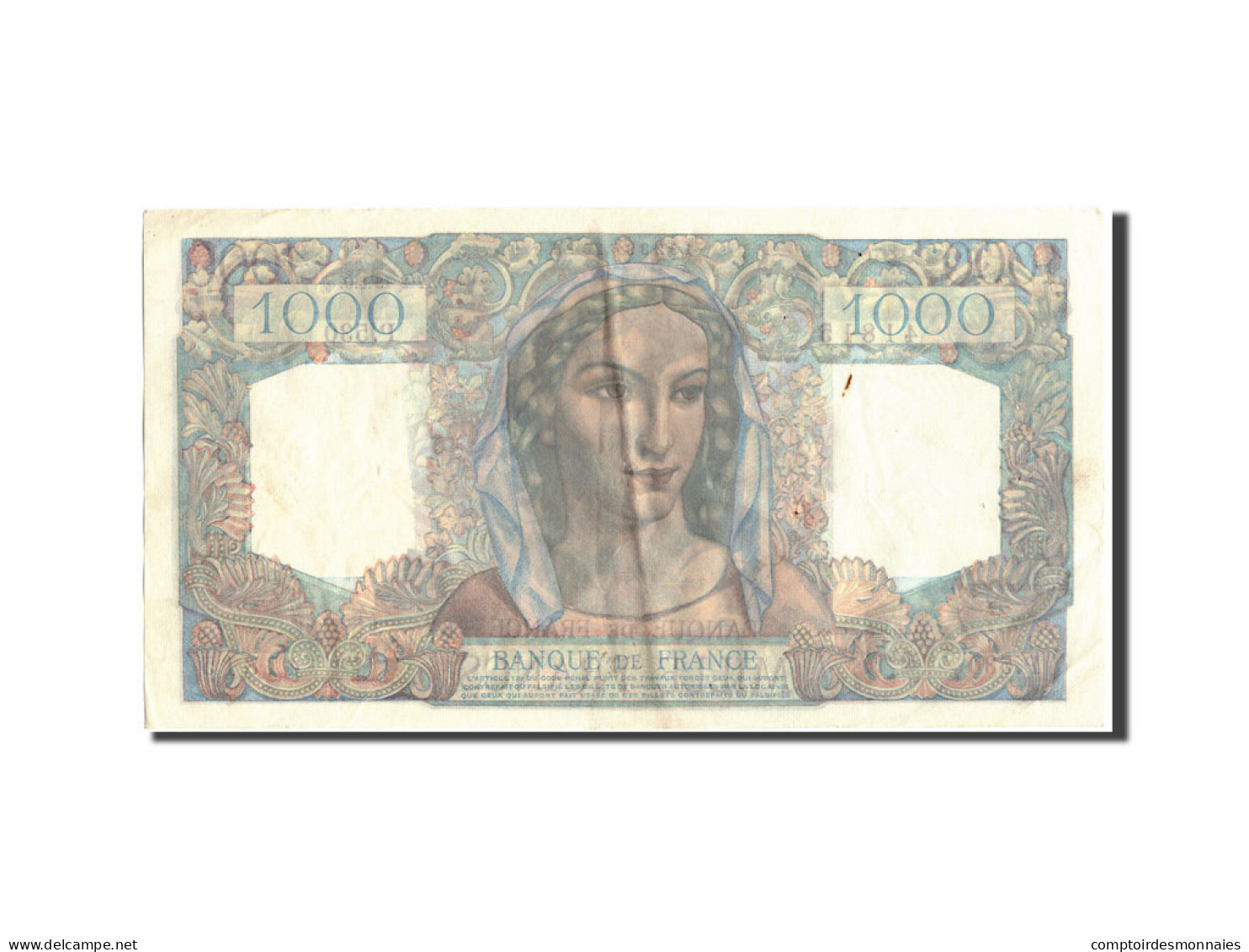 Billet, France, 1000 Francs, 1 000 F 1945-1950 ''Minerve Et Hercule'', 1949 - 1 000 F 1945-1950 ''Minerve Et Hercule''