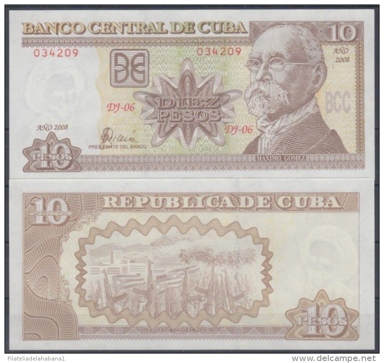 2008-BK-101 CUBA 2008. 1$ MAXIMO GOMEZ BAEZ. REPUBLICA DOMINICANA. UNC. - Cuba