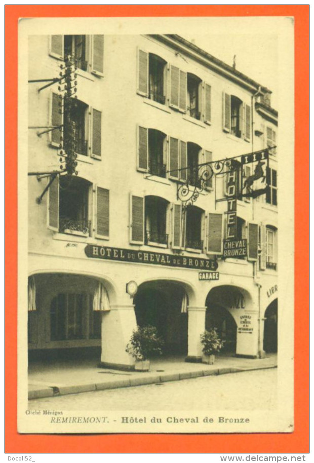 Cpa 88  Remiremont " Hotel Du Cheval De Bronze "  JCP2 - Remiremont