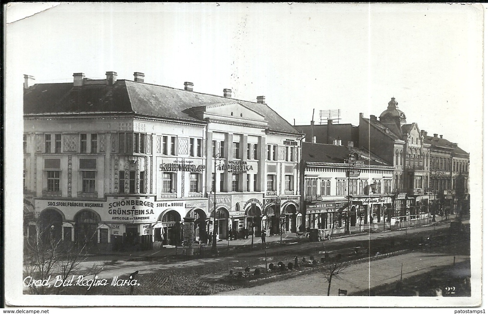 60797 ROMANIA ARAD BUILDING REGINA POSTAL POSTCARD - Romania