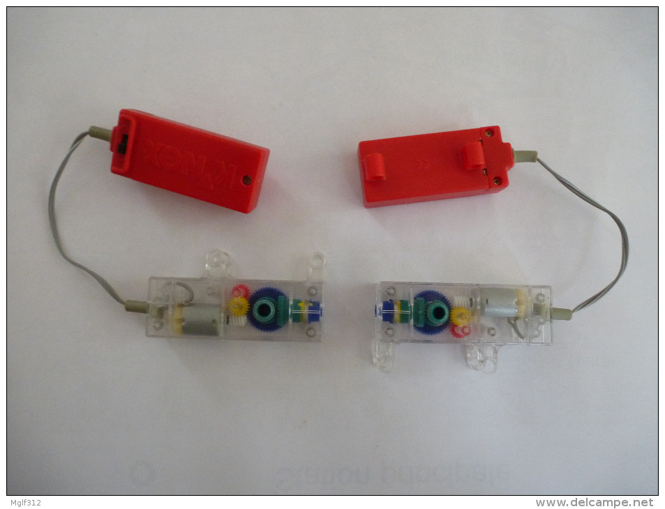 K´NEX : LOTS De Pièces Diverses Dans Le Coffret T-REX Avec Notices Et 2 Moteurs - Détails Sur Les Scans - K'nex