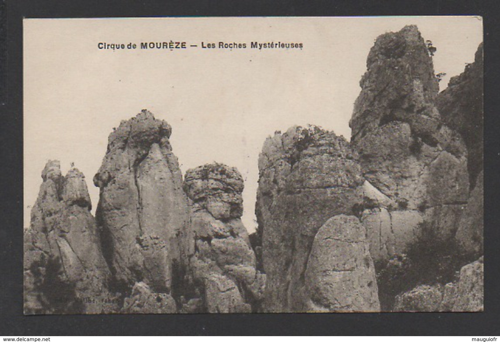 DF / 34 HÉRAULT / MOURÈZE / LE CIRQUE DE MOURÈZE / LES ROCHES MYSTÉRIEUSES / CIRCULÉE EN 1938 - Other & Unclassified