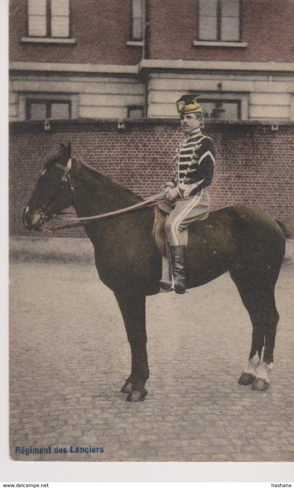 Cpa Militaire à Cheval . Colorisée. Régiment Des Lanciers. - Uniformes