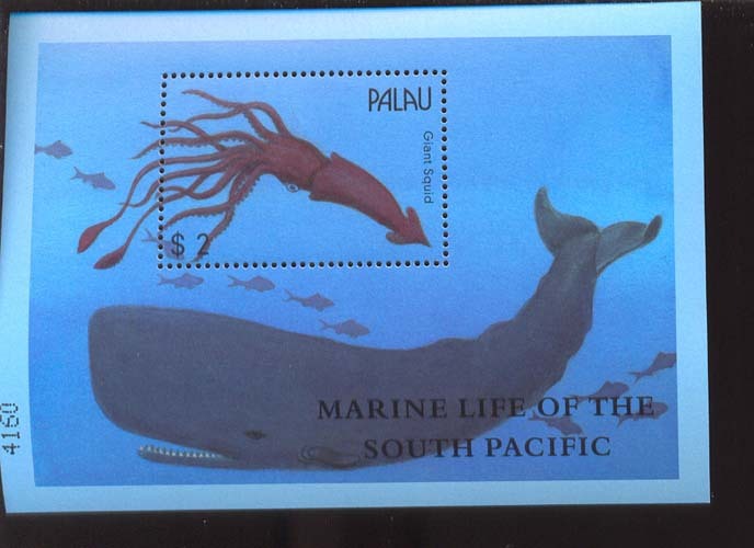 PALAU    566 MINT NEVER HINGED SOUVENIR SHEET OF FISH-MARINE LIFE SOUTH PACIFIC - Fishes