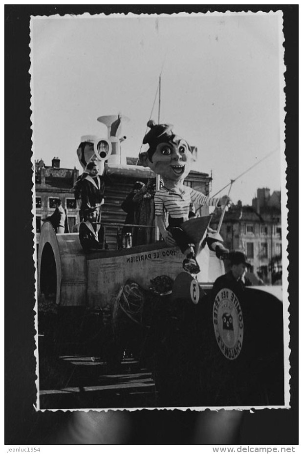 CHALONS SUR SAONE CAVALCADE ANNEES 50 PHOTO CARTE POSTALE    ORIGINALE - Chalon Sur Saone