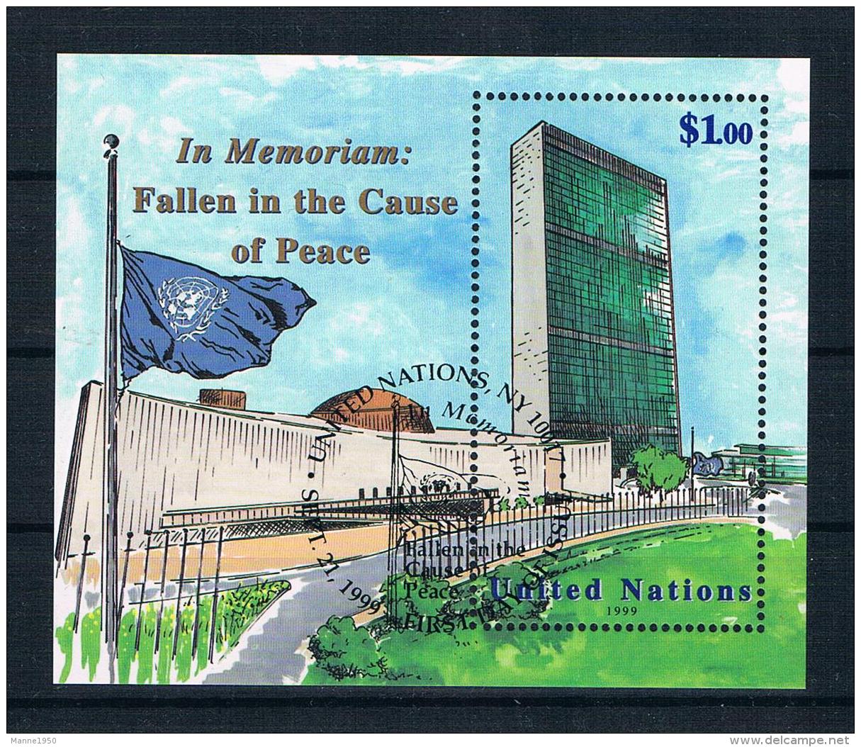 Vereinte Nationen - New York 1999 Gebäude Block 17 Gest. - Gebruikt