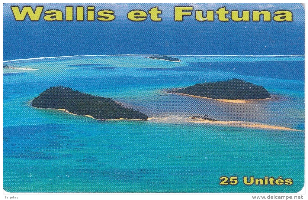 TARJETA DE WALLIS ET FUTUNA DE 25 UNITES DEL AÑO 2014 - Wallis Y Futuna
