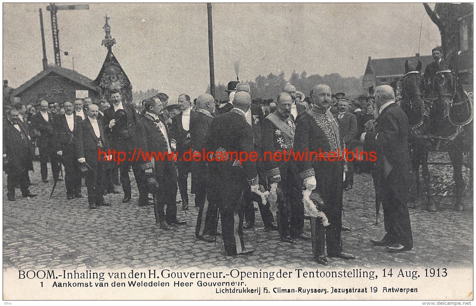 14 Augustus 1913. Boom. Inhaling Van Den Gouverneur. Opening Der Tentoonstelling - Boom