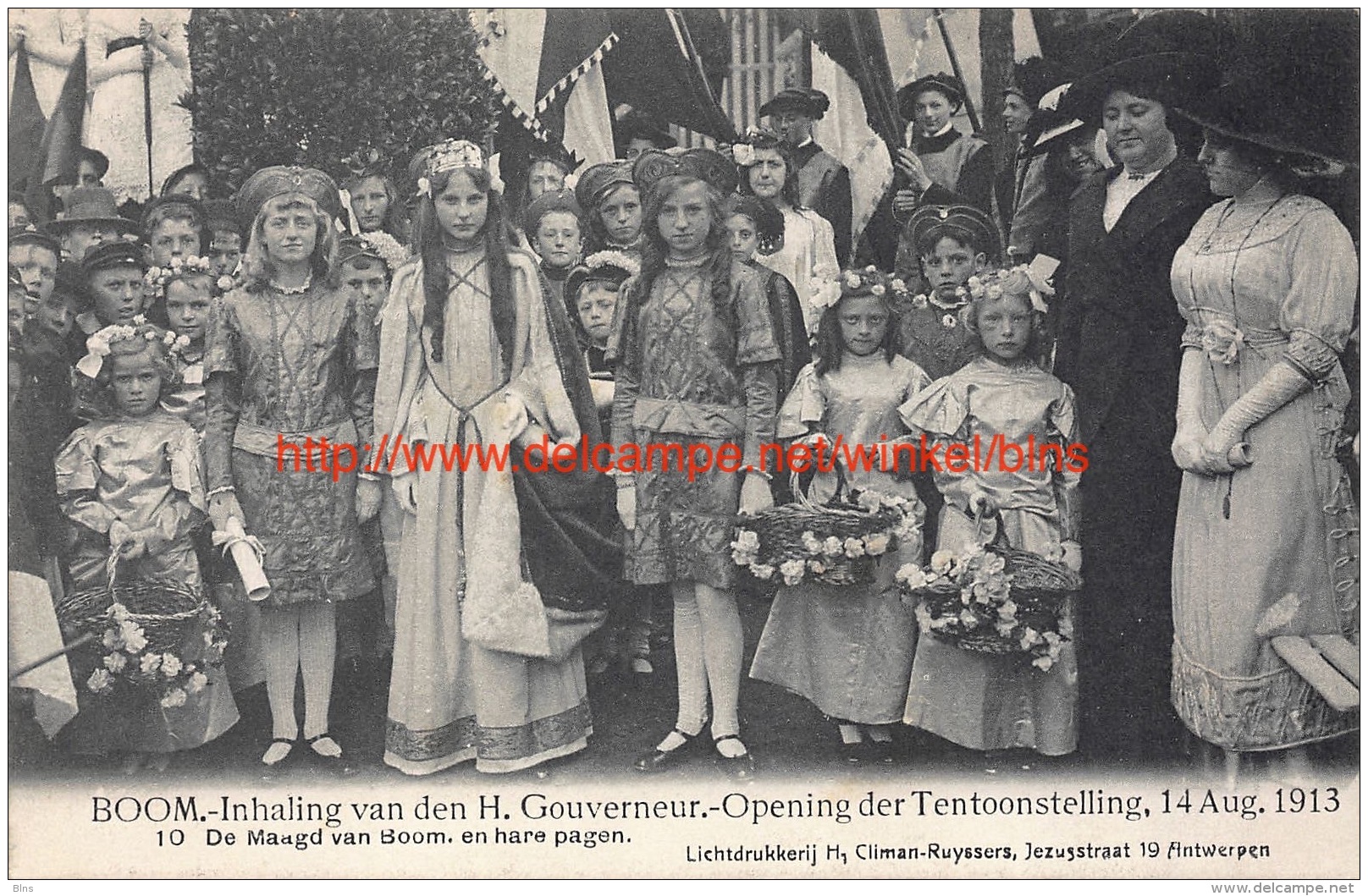 14 Augustus 1913. Boom. Inhaling Van Den Gouverneur. Opening Der Tentoonstelling - Boom