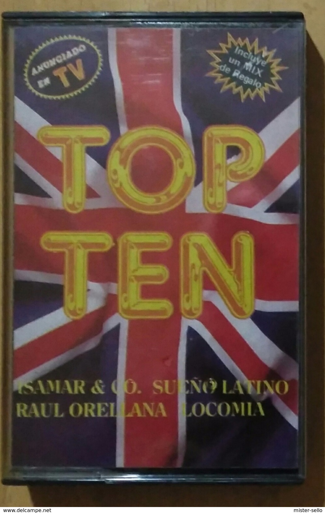 TOP TEN. CASSETE SIN USO. - Casetes