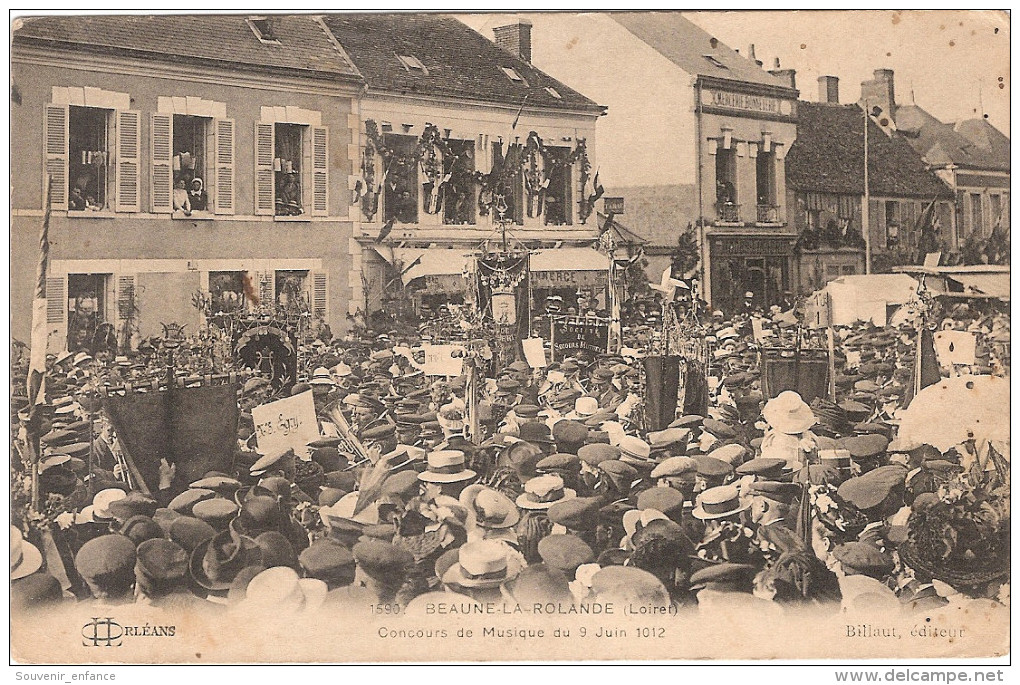 CPA Beaune La Rolande Concours De Musique Du 9 Juin 1912 45 Loiret - Beaune-la-Rolande