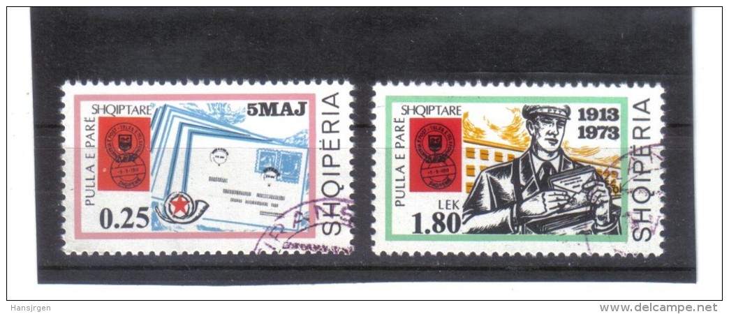 ALB154  ALBANIEN 1973  MICHL  1626/27 Used / Gestempel  SIEHE ABBILDUNG - Albanien