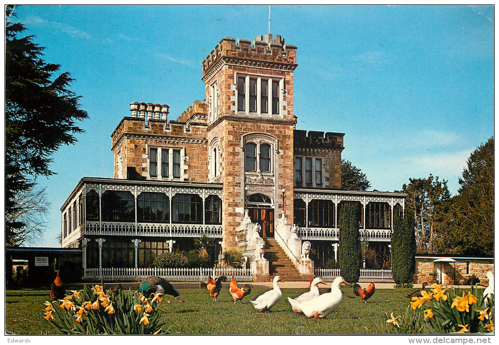 Larnach Castle, Dunedin, New Zealand Postcard Posted 1982 Stamp - Nouvelle-Zélande