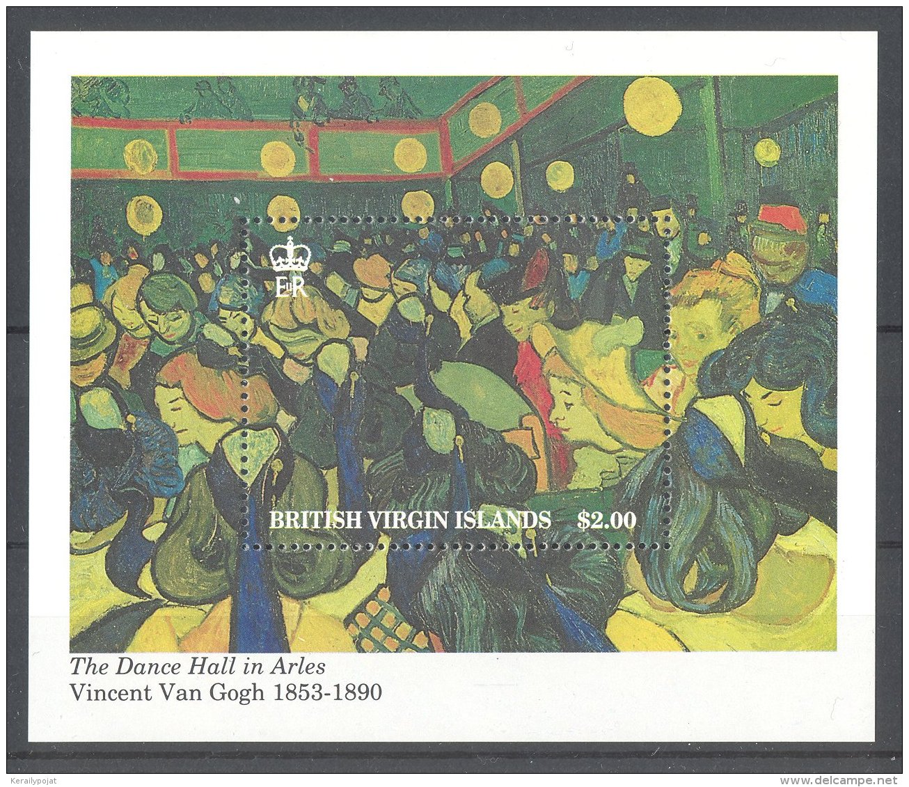 British Virgin Islands - 1991 Vincent Van Gogh Block MNH__(TH-17856) - Britse Maagdeneilanden