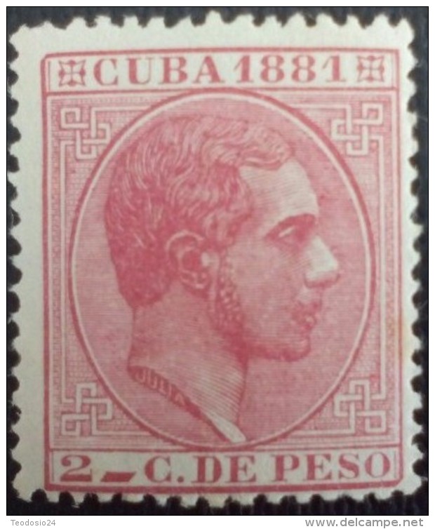 ESPAÑA COLONIAS CUBA 1881  Mi:ES-CU 37, Sn:CU 95, Yt:CU 41, Edi:CU 63 ** MNH. - Cuba (1874-1898)