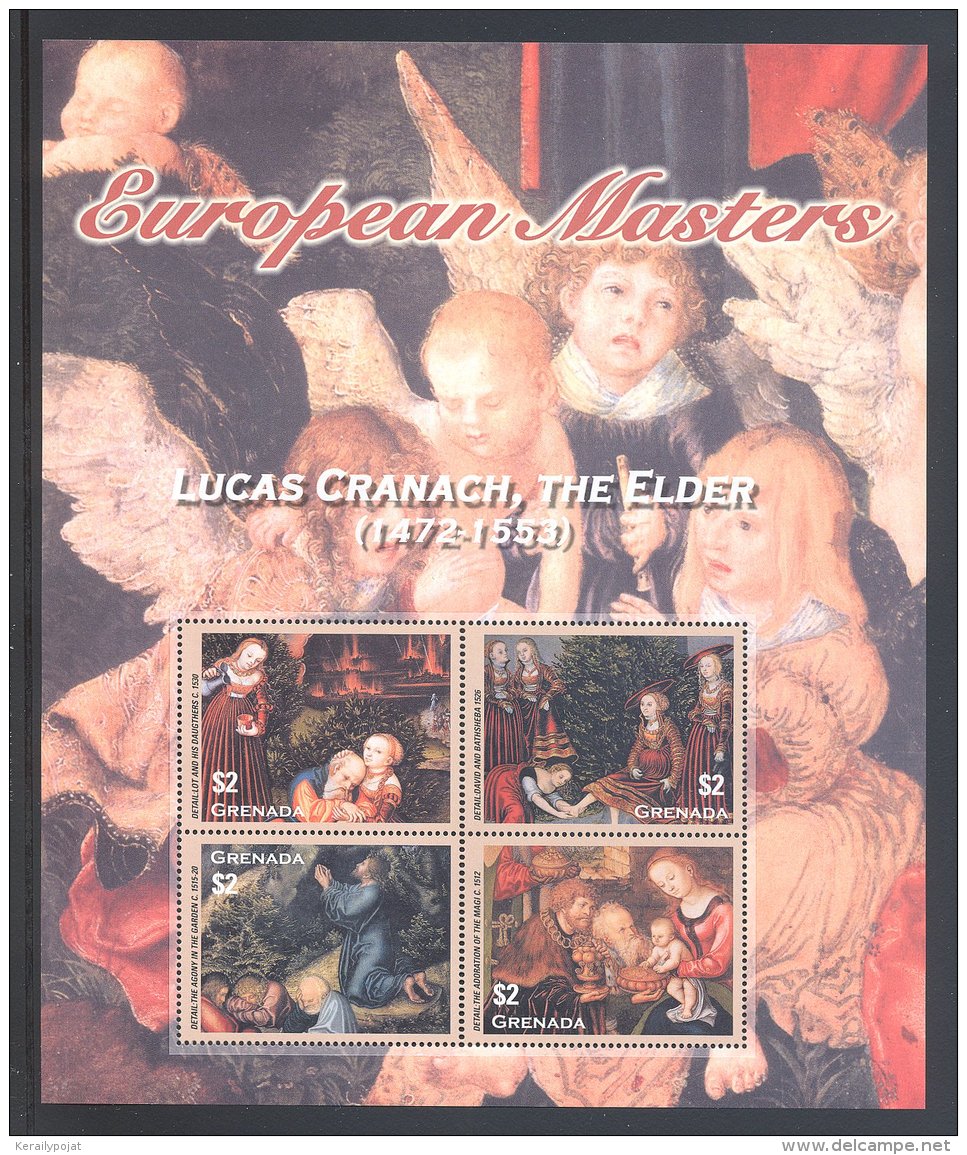 Grenada - 2003 Lucas Cranach Kleinbogen MNH__(THB-5766) - Grenade (1974-...)