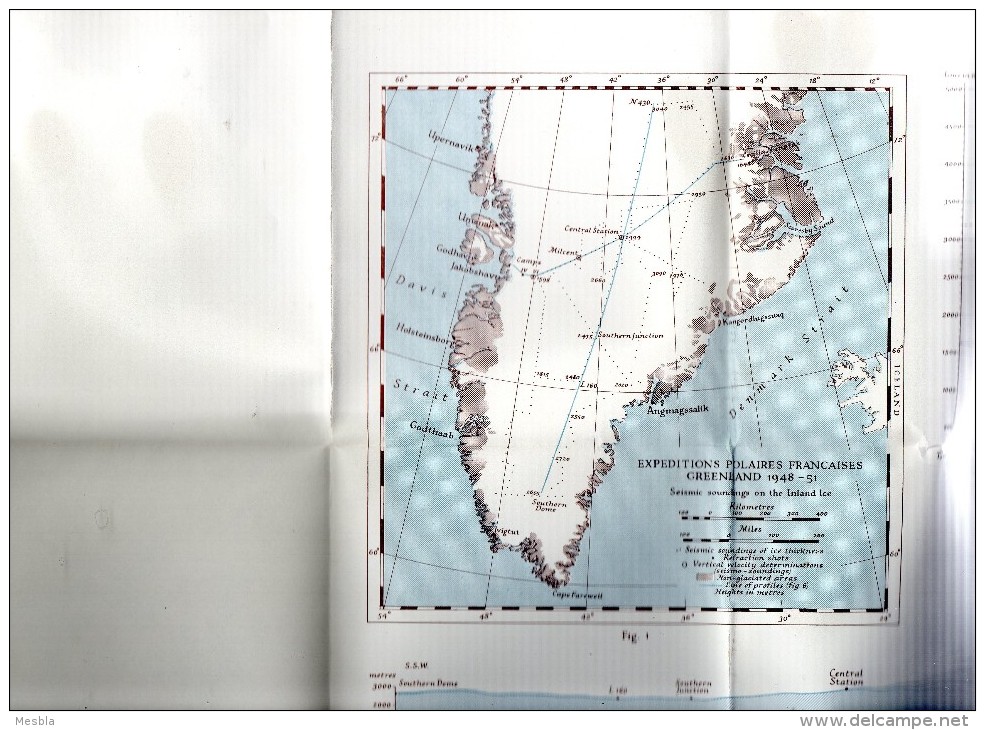 DEPTH  OF  POLAR  ICE  CAPS  - EXPEDITIONS  POLAIRES  FRANCAISES - Mission Paul Emile Victor  - 1948- 1951 - Sonstige & Ohne Zuordnung