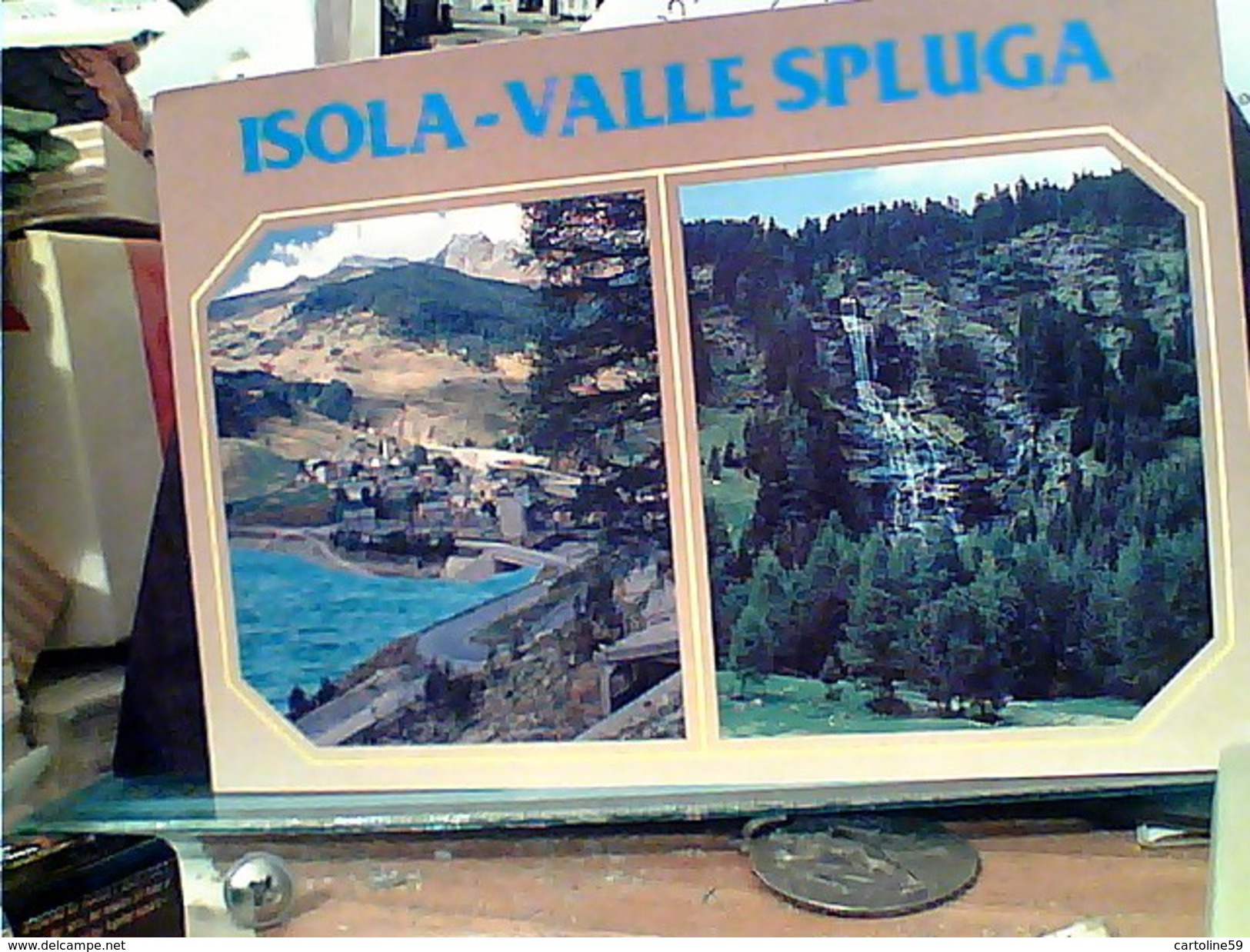 7 CARD VALLE SPLUGA STRADA LAGO E ISOLA PAESE CASCATA PIANAZZO  VB1960/83 FS7263