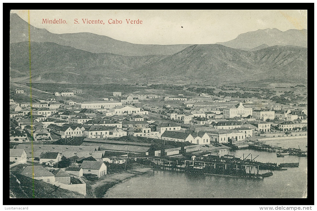 SÃO VICENTE - MINDELLO  ( Ed. Bazar Central Bonucci & Frusoni)   Carte Postale - Cap Verde