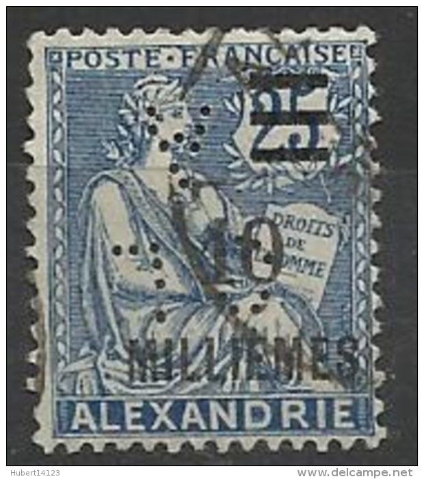 Colonie ALEXANDRIE N° 70  CL/A 2 Indice 4 Perforé Perforés Perfins Perfin - Other & Unclassified