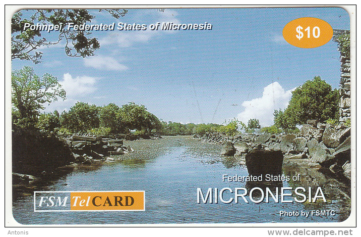 MICRONESIA - Pohnpei, FSM Tel Prepaid Card $10, Used - Micronésie